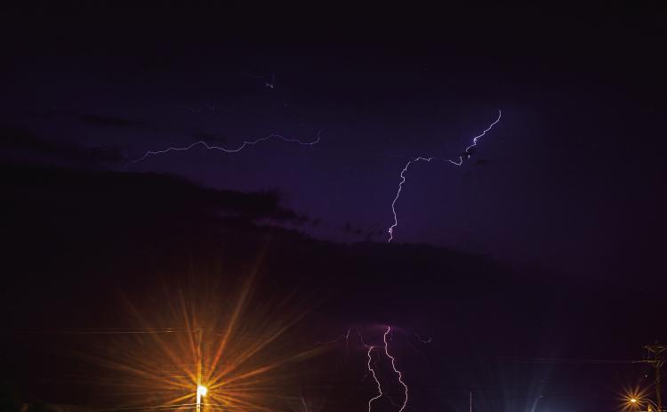 Chaos after the Calm: The destructive supercell rolls into Rotan as residents are being warned to seek shelter on June 21, 2023. (PHOTOW BY MARK MARTINEZ)