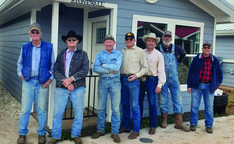 Stonewall Volunteers L to R: Larry Collom, Gerry Messick, Ralph Riddle, John Dane Gholson, Robbie Harris, Rodger English and Kenny Platte