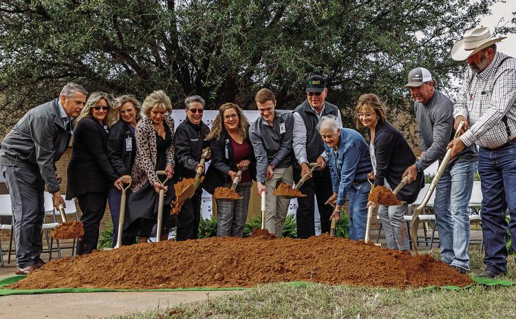 Fisher County Hospital District administrators, medical staff and board directors officially broke ground Monday morning beginning approximately 270 days to construct the district's much-anticipated rural health clinic.