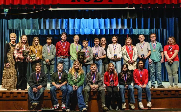 Roby JH OAP racks up awards at district