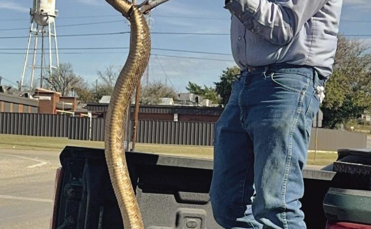 Glenn Copeland showing off his catch of the day.