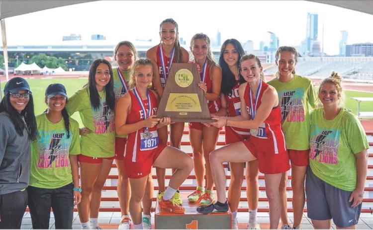 Coach Kim Williams, Coach Jaden Deleon, Avery Carreon, Calie Hernandez, Chasity Benson, Hailee Garmer, Lilly Benson, Mackenzie Castillo, Taylor Jeffrey, Laja Mawick, Coach JoLana Calhoun.