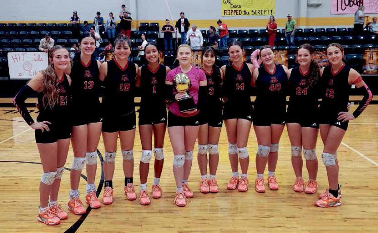 Aspermont Lady Hornets Claim 4th Consecutive District Volleyball Title