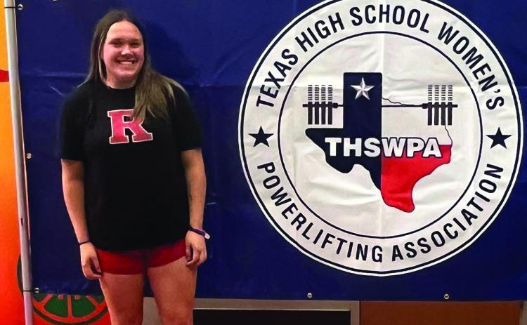 Roby's Calie Hernandez competes at THSWPA Championsips