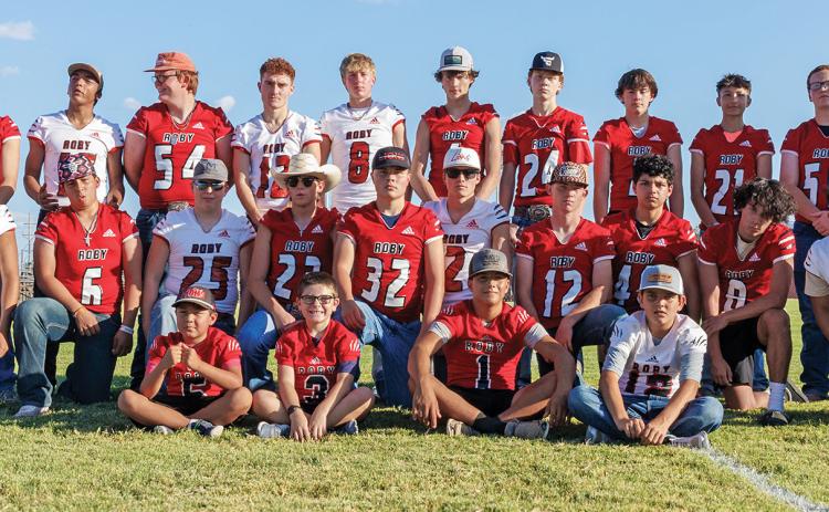 Top Row L-R: Daniel Perales, Gage Barrera, Gabriel Cerveny, David Adkisson, Brady Etheredge, Caiden Meiwes, Kullen Daniel, Kallen Moody, Chance Bradley, Avery Amador, Dakota Adkisson, Gabriel Kittley. Middle Row L-R: Anthony Moreno, Raygan Castillo, Brycen Cole, Kaden Waldon, Ayden Carney, Cohen Lakey, James Covington, Rylon Castillo, Camden Carrion, Daniel Escobedo. Managers L-R: Mager Flores, Gene Conway, Jayden LaCoste Brady Shoemaker. Photo by: Tricia Hurt