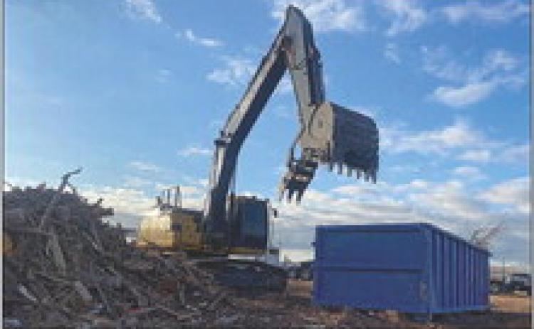 Demolition continues in Aspermont, with additional contributions from non-profit organization Reboot Texas extending this budget cycle's cleanup operations.