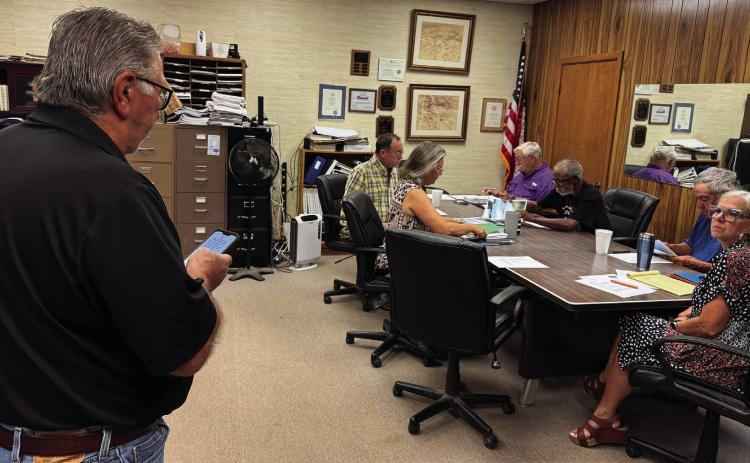 Under new guidelines adopted last month, citizens must sign up in advance, are limited to three minutes each, and must follow new decorum rules, while council members may only respond with factual information or by directing issues to a future agenda. PHOTO BY JEFF HURT
