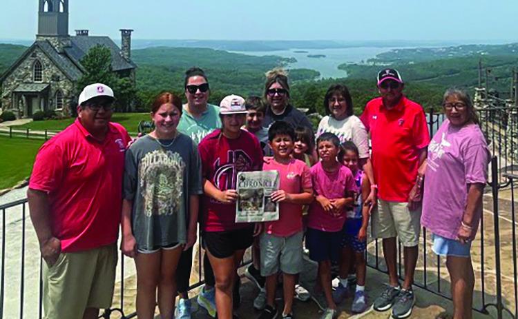 Nomadic Newspaper enjoys the view in Branson, Missouri
