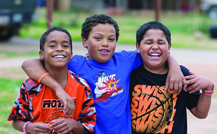 Zechariah Martinez, Kannon Brouillette, Eddie Solis - Thankful for God, Family, our home, football... Everything really. I think that’s all. PHOTO BY JEFF HURT