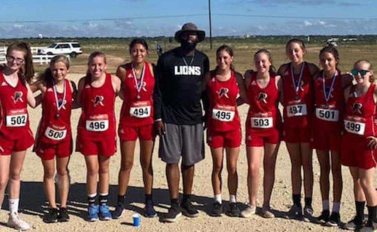 Pictured l to r: Taylor Jefferys, Chasity Benson, Taylor Moore, Hilda Gutierrez, Coach Kenin Brooks, Laurn La Coste, Abigal Elrod, Hope Garmer, Kailee Garmer, Zena Hargrove (photo by Ashley Elrod)