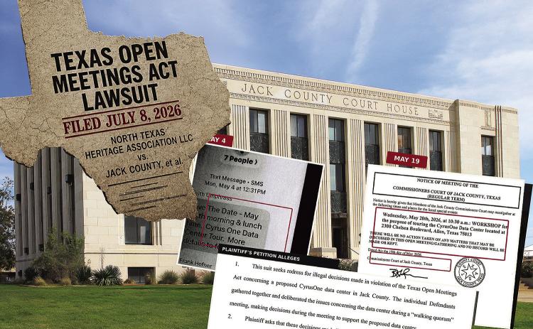 TEXAS OPEN MEETINGS LAWSUIT FOLLOWS JACK COUNTY DATA CENTER TOUR